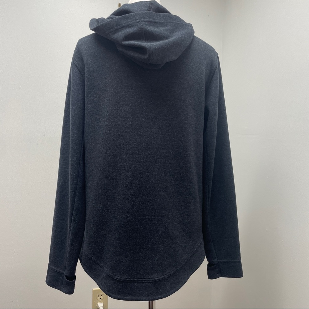 Women's Asymmetrical Zip Gray Jacket - Picture 6 of 16